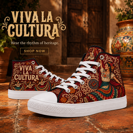 Viva La Cultura Folklórico High Tops
