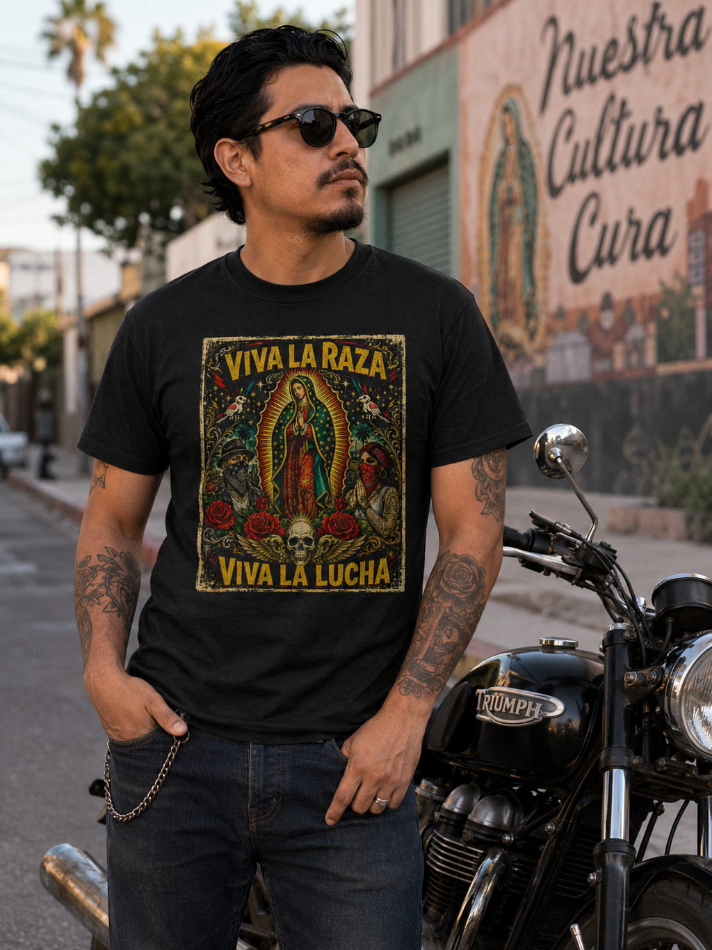 Viva La Raza Lucha T Shirt