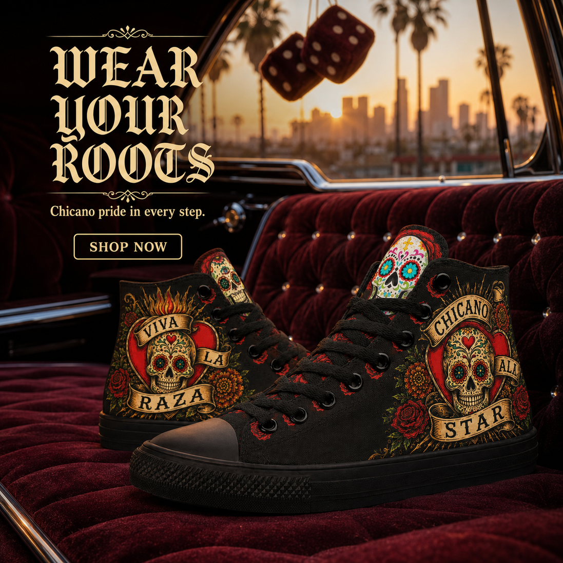 Viva La Raza Ink & Glory High Tops
