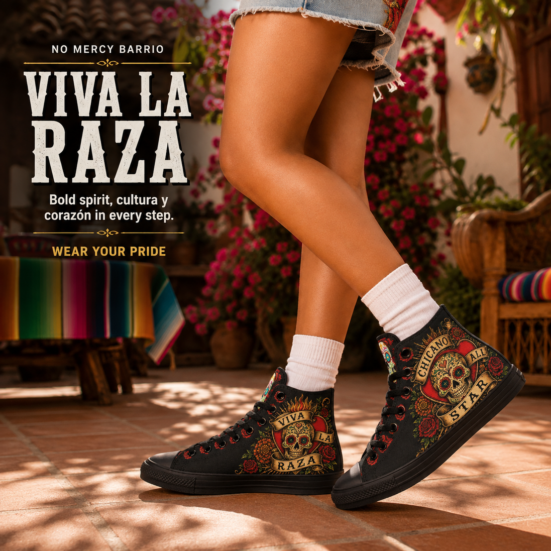 Viva La Raza Ink & Glory High Tops