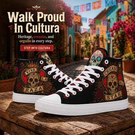Viva La Raza Ink & Glory High Tops