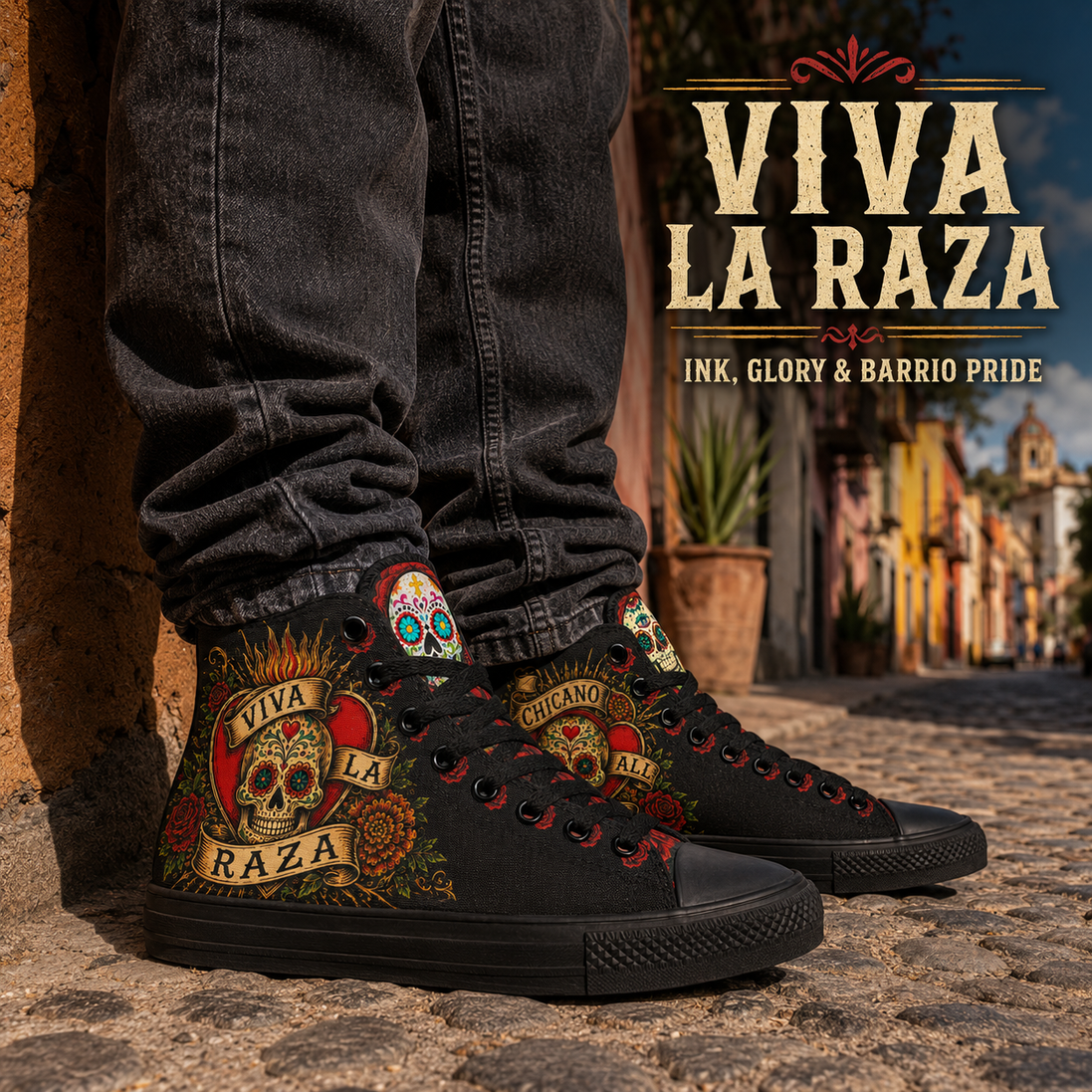 Viva La Raza Ink & Glory High Tops