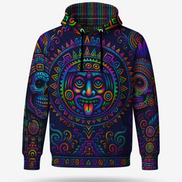 Xiuhpohualli Neon Guardian Hoodie