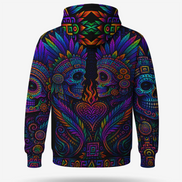 Xiuhpohualli Neon Guardian Hoodie