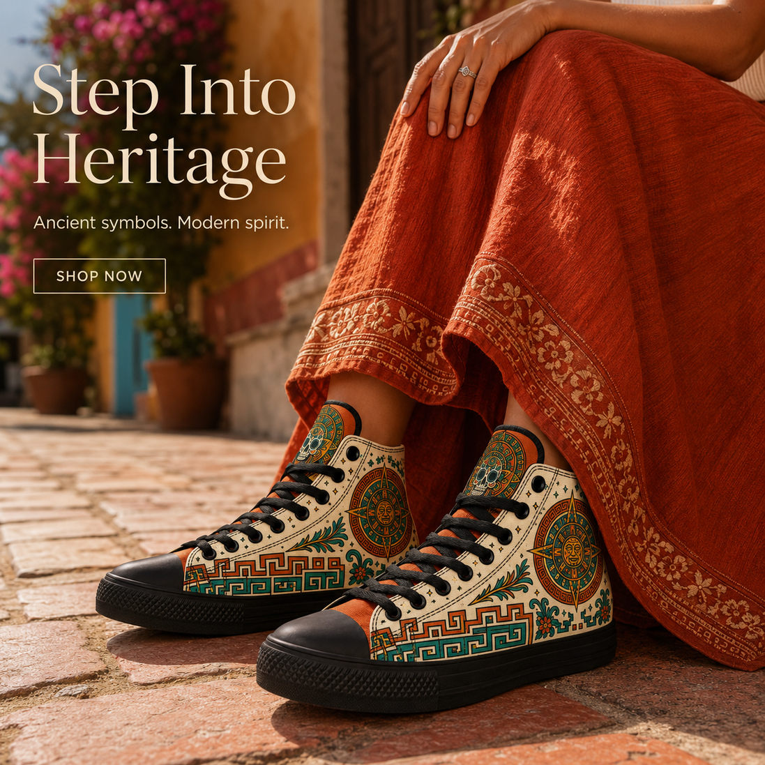 Xiuhpohualli Sunstone High Tops