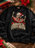 Abuela Fiesta Queen Sweater Black — Flatlay creative