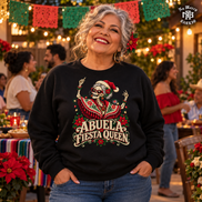 Abuela Fiesta Queen Sweater Black — Lifestyle creative