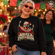 Abuela Fiesta Queen Sweater Black — Lifestyle creative