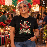 Abuela Fiesta Queen T Shirt Black — Lifestyle creative