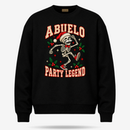 Abuelo Party Legend Sweater Black — product mockup
