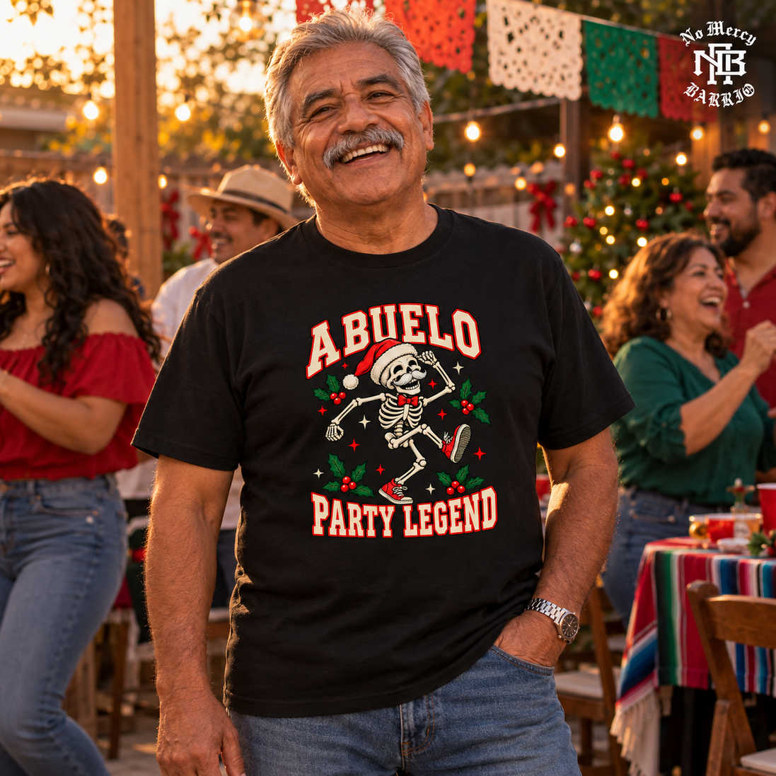 Abuelo Party Legend T Shirt Black — Lifestyle creative