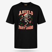 Abuelo Party Legend T Shirt Black — product mockup