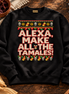 Alexa Make All The Tamales Masa Stitch Sweater Black — Flatlay creative