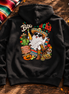 Boo-rracha Marigold Fiesta Hoodie Black — Flatlay creative