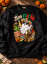 Boo-rracha Marigold Fiesta Sweater Black — Flatlay creative