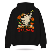 Boozy Fiesta Fantasma Hoodie Black — product mockup