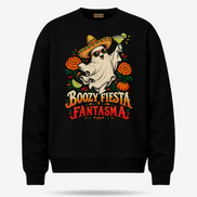 Boozy Fiesta Fantasma Sweater Black — product mockup
