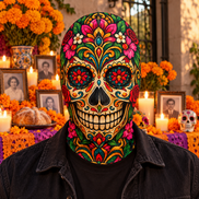 Calavera de Fiesta Balaclava Mask