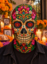 Calavera de Fiesta Balaclava Mask