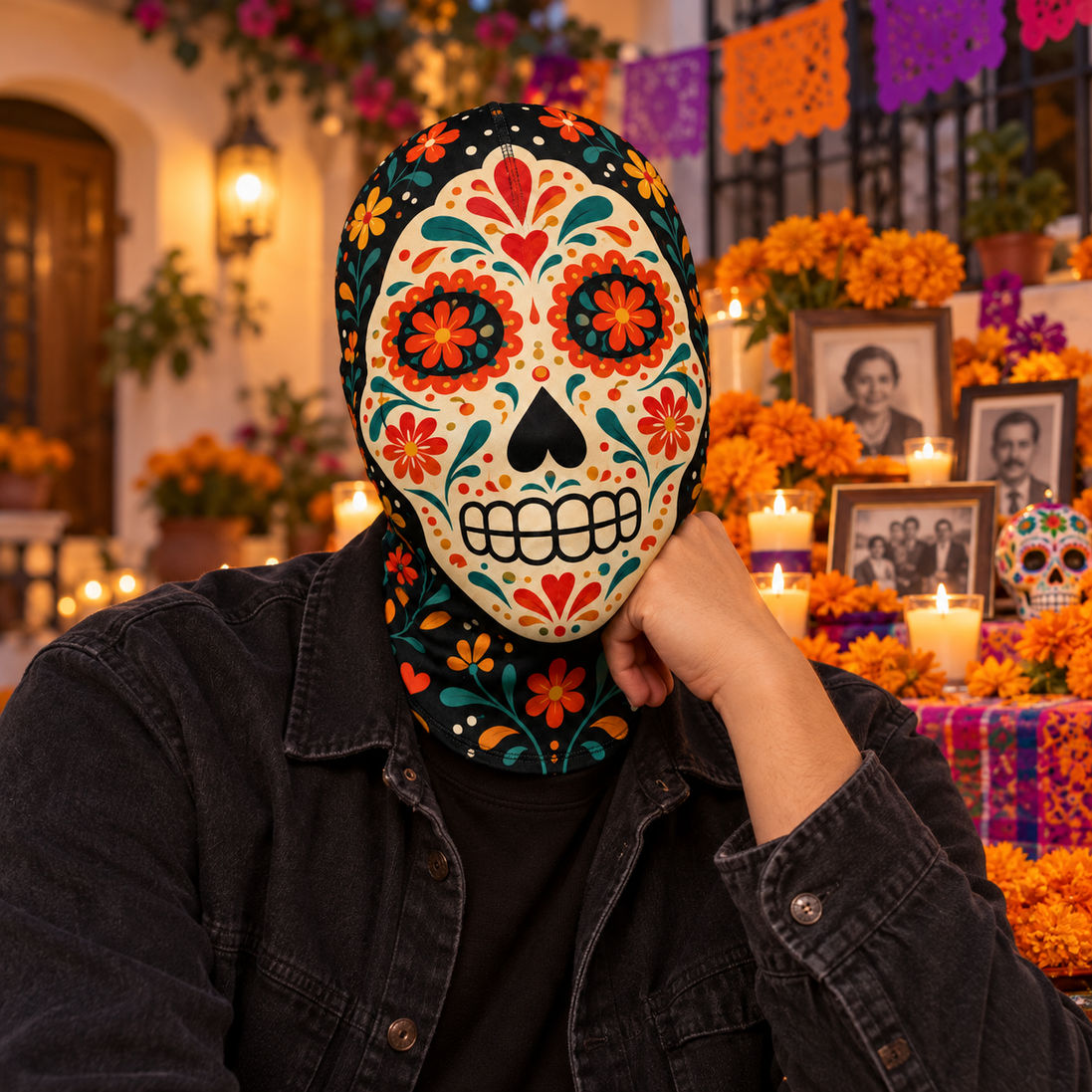 Calaverita Alegre Balaclava Mask