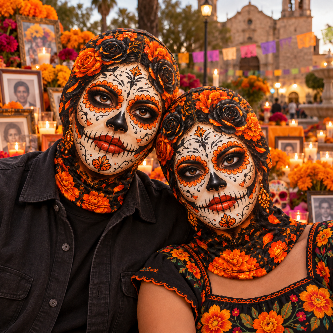 Catrina de Otono Balaclava Mask
