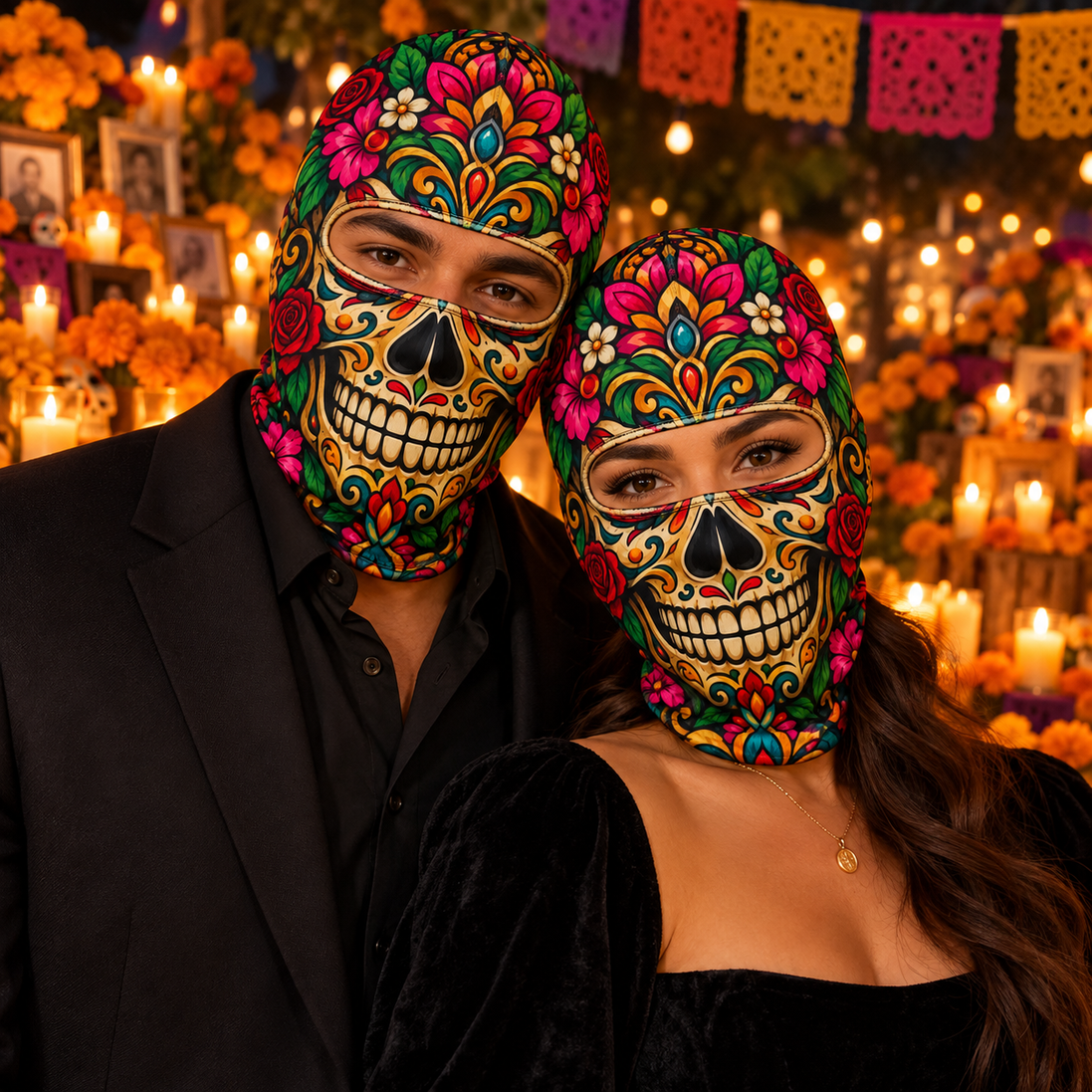 Calavera de Fiesta Ski Mask
