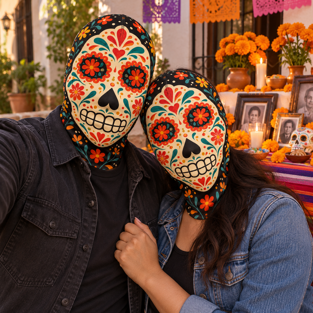 Calaverita Alegre Balaclava Mask