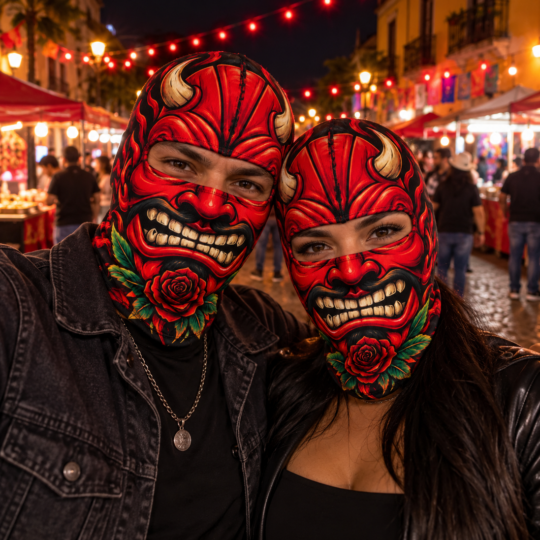 Diablito Rojo Ski Mask