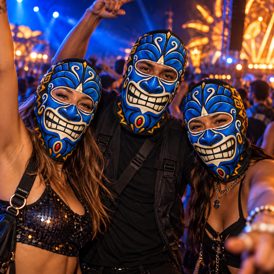 Sonrisa Azul Ski Mask
