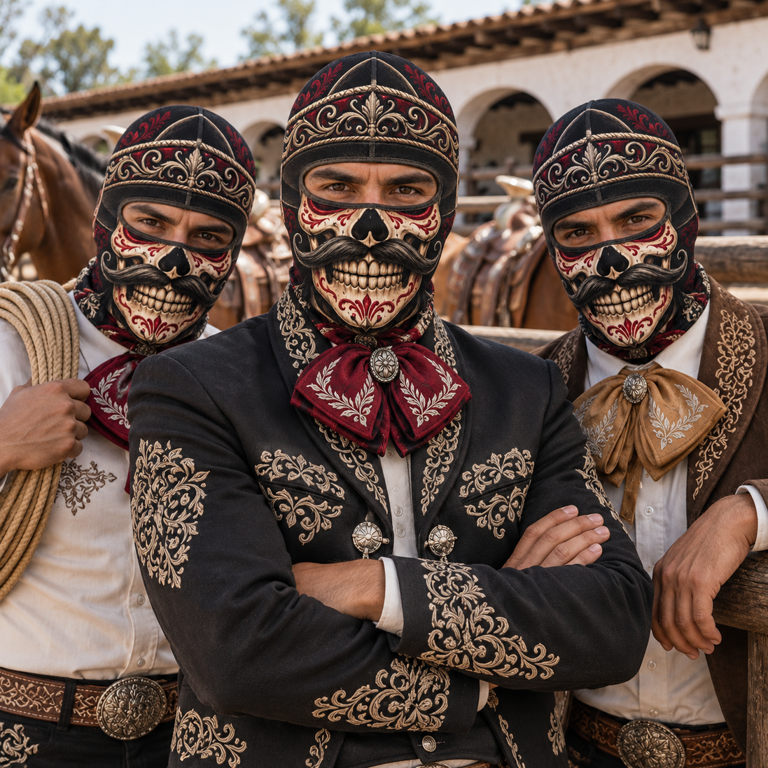 Charro de Medianoche Ski Mask