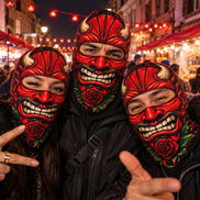 Diablito Rojo Ski Mask