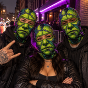 Voltaje Verde Ski Mask
