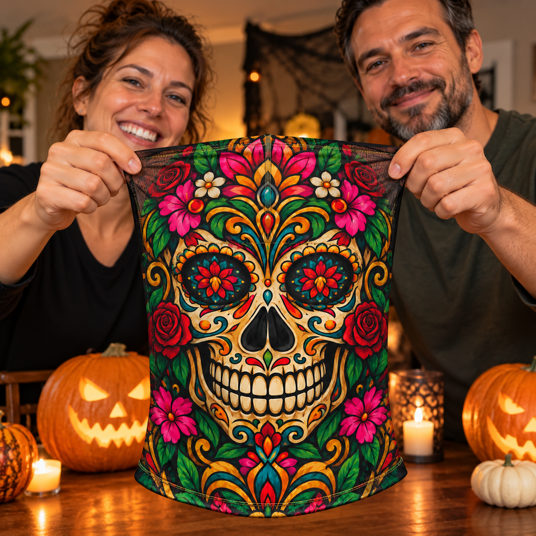 Calavera de Fiesta Balaclava Mask