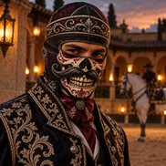 Charro de Medianoche Ski Mask