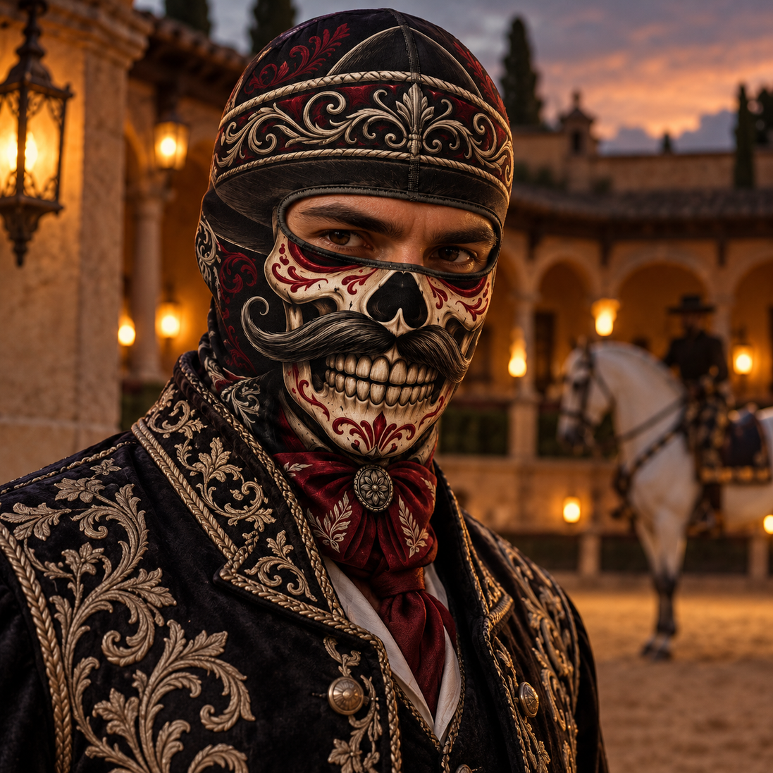Charro de Medianoche Ski Mask