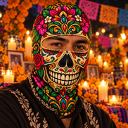 Calavera de Fiesta Ski Mask