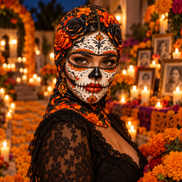 Catrina de Otono Ski Mask