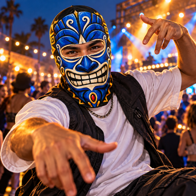 Sonrisa Azul Ski Mask