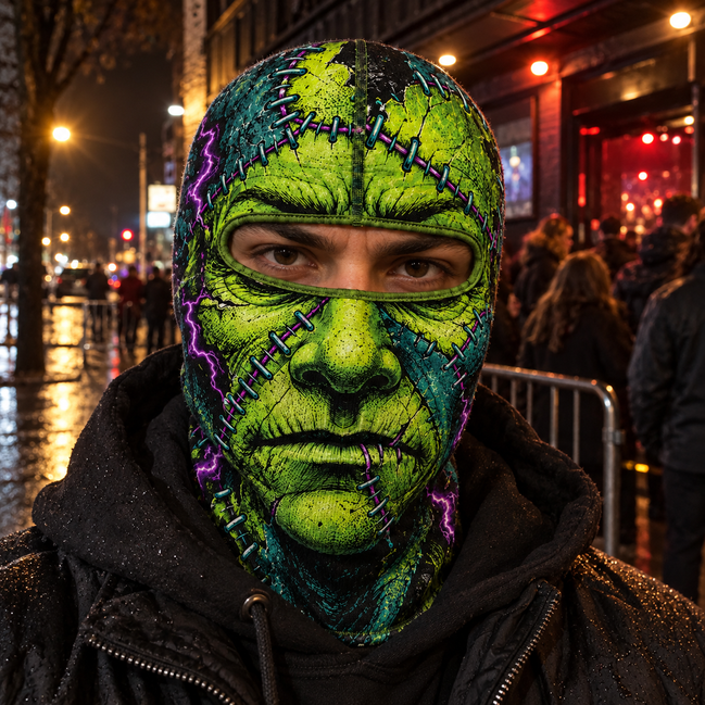 Voltaje Verde Ski Mask