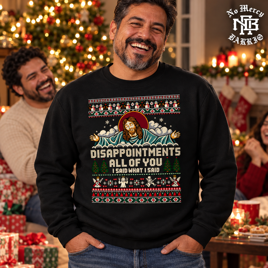 Disappointments All Of You Holy Night Knit Sweater Black — Lifestyle creative