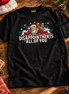 Disappointments All Of You Santa Side Eye T Shirt Black — Flatlay creative