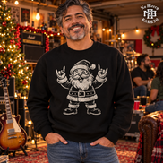 El Rockero Santa – Navidad Old School Sweater Black — Lifestyle creative