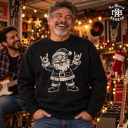 El Rockero Santa – Navidad Old School Sweater Black — Lifestyle creative