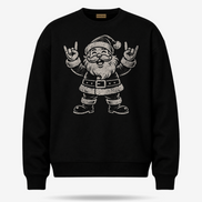 El Rockero Santa – Navidad Old School Sweater Black — product mockup