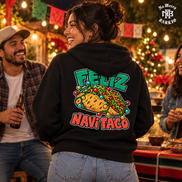 Feliz Navi Taco Cantina Lights Hoodie Black — Lifestyle creative