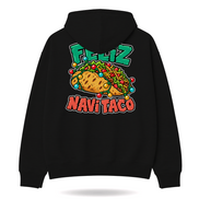 Feliz Navi Taco Cantina Lights Hoodie Black — product mockup