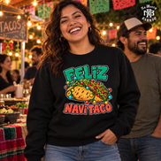 Feliz Navi Taco Cantina Lights Sweater Black — Lifestyle creative