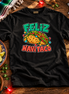 Feliz Navi Taco Cantina Lights T Shirt Black — Flatlay creative