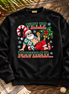 Feliz Navidad Beach Siesta Edition Sweater Black — Flatlay creative