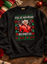 Feliz Navidad Bonita Bordado Edition Sweater Black — Flatlay creative